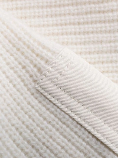 Shop Amiri Military Patch Knit Jumper In White