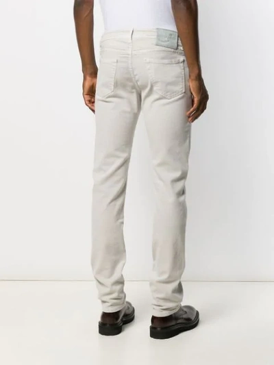 Shop Jacob Cohen Straight Leg Denim Jeans In Grey