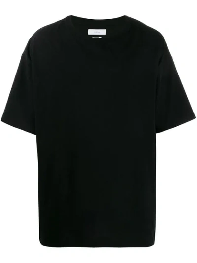 Shop Facetasm Oversized Striped T-shirt In Black
