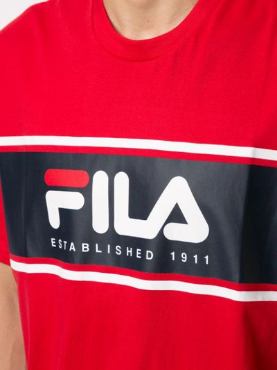 Shop Fila Printed Logo T In Red