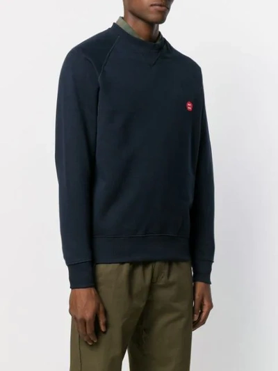 Shop Aspesi Felpa Crew Neck Sweatshirt In Blue