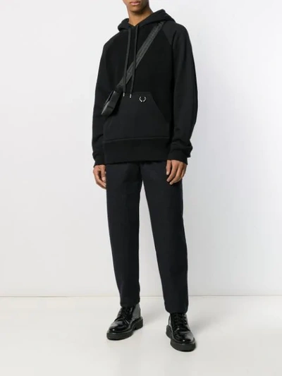 Shop Neil Barrett Piercing Hoodie In Black