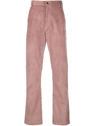 Shop Anton Belinskiy Slim-fit Corduroy Trousers In Pink