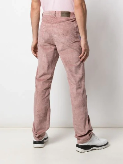 Shop Anton Belinskiy Slim-fit Corduroy Trousers In Pink