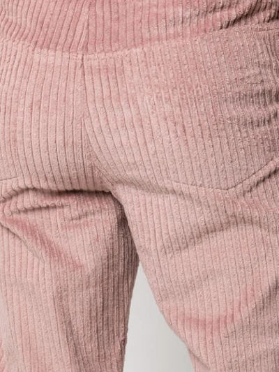 Shop Anton Belinskiy Slim-fit Corduroy Trousers In Pink