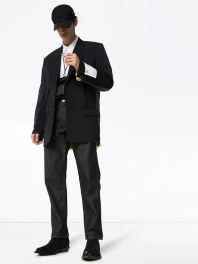 Off-white Reconstructed Jacket In Black