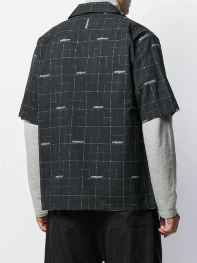 Shop Ambush Short Sleeved Wool Shirt In Black