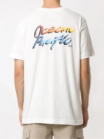 Shop Àlg Basic California + Op T-shirt In White