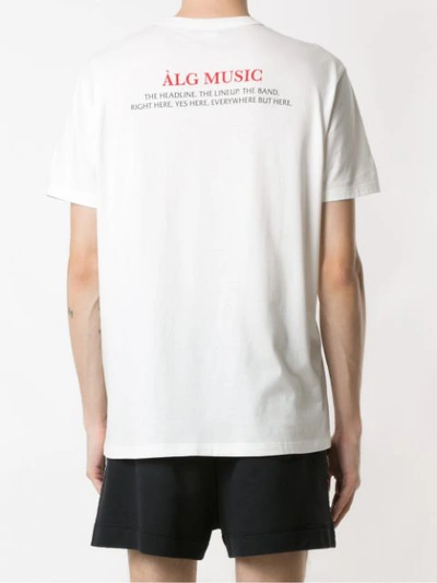 Shop Àlg Music T-shirt  + Hering In White