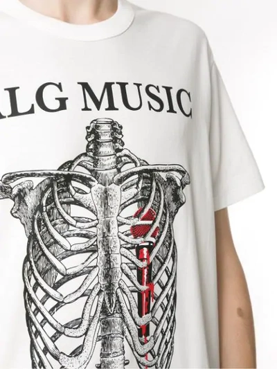 Shop Àlg Music T-shirt  + Hering In White