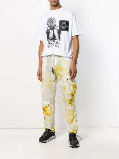 TIE-DYE CARGO TROUSERS