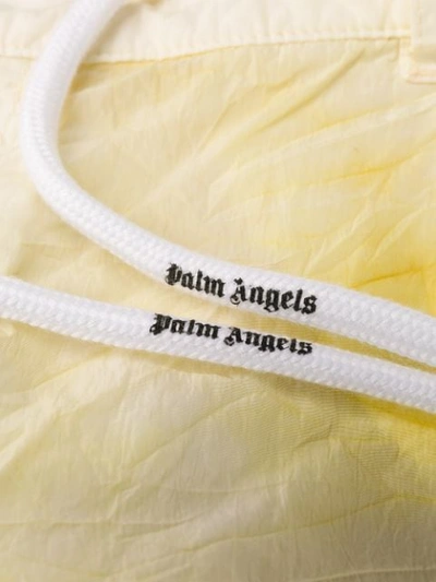 Shop Palm Angels Tie-dye Cargo Trousers In Yellow