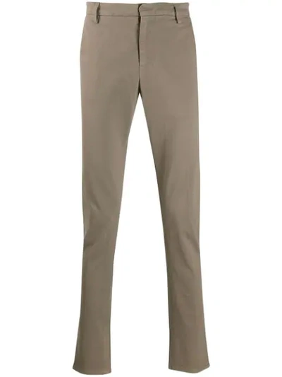 Shop Dondup Classic Slim-fit Chinos - Grey