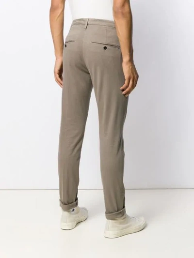 Shop Dondup Classic Slim-fit Chinos - Grey