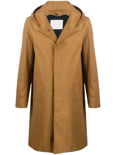 Shop Mackintosh Chryston Raintec Hooded Coat In Brown