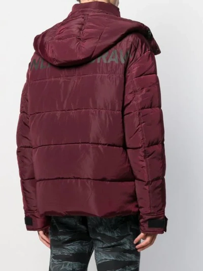 Shop Diesel Zipped Hooded Jacket In Red