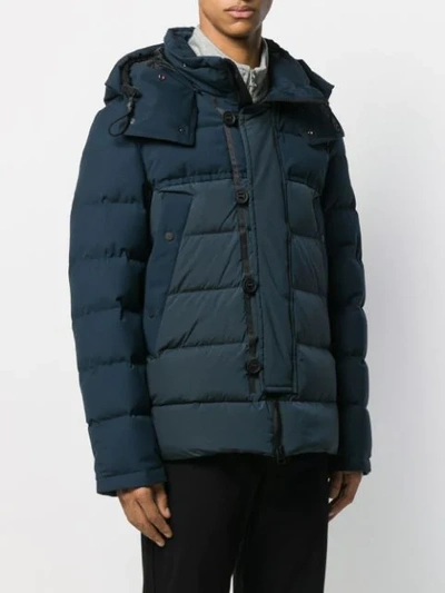 Shop Peuterey Down Zipped Jacket In Blue