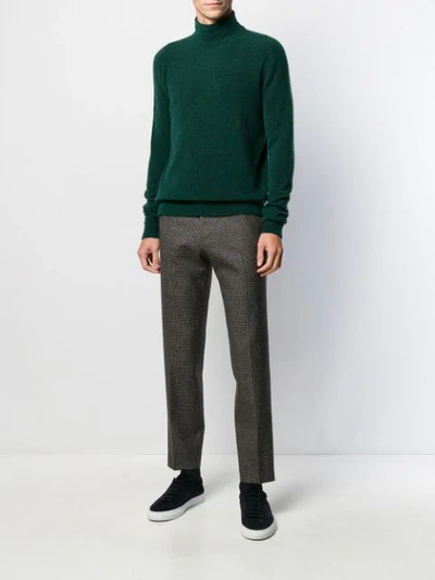 Shop Roberto Collina Roll-neck Jumper In Green