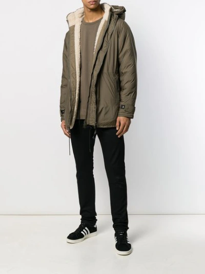 SHEARLING LINING HOODED COAT