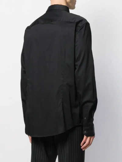 Armani Exchange Button Down Shirt In Black