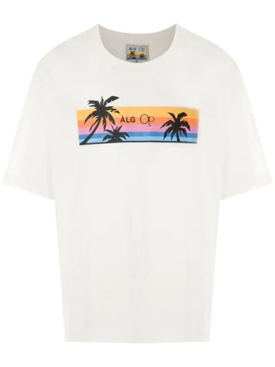 Shop Àlg Color + Op Oversized T-shirt In White