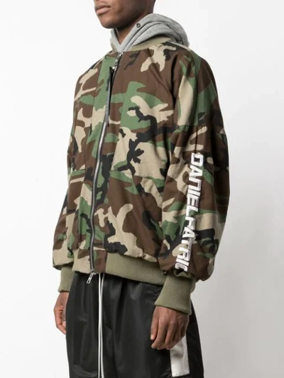 Shop Daniel Patrick Logo Bomber Jacket In Green