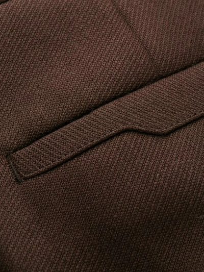 Shop Ermenegildo Zegna Slim Fit Tailored Trousers In Brown