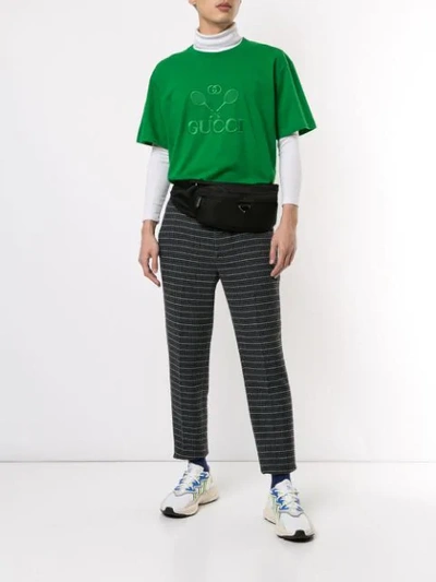 Shop Gucci Tennis T-shirt In Green