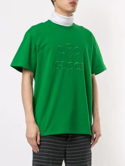 Shop Gucci Tennis T-shirt In Green