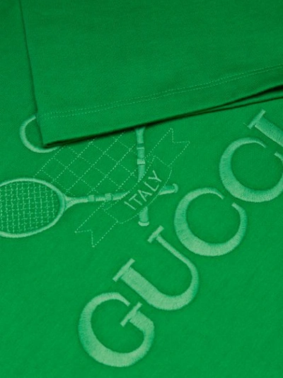 Shop Gucci Tennis T-shirt In Green