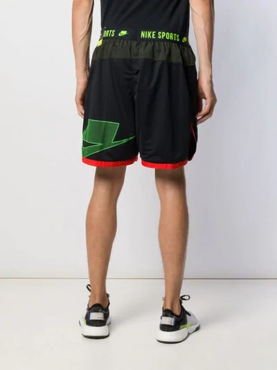 Shop Nike Logo Waistband Shorts In Black