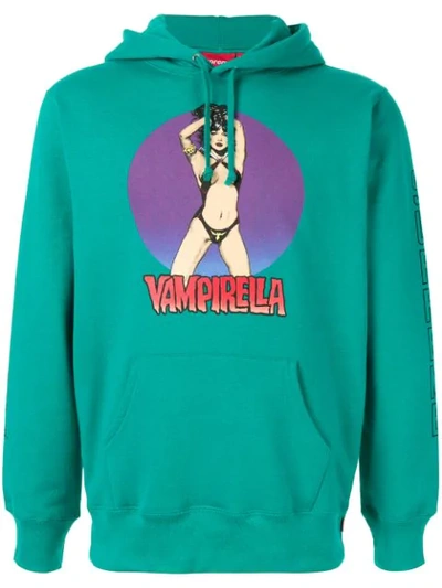 Supreme Vampirella Hooded Sweatshirt In Green | ModeSens