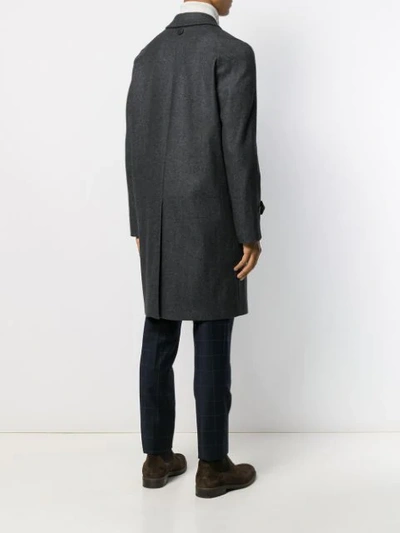 Shop Hevo Single Breasted Coat In Grey