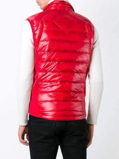 Shop Canada Goose 'hybridge' Gilet In Red