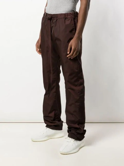 Shop Fear Of God Slim Cargo Trousers In Red