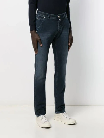Shop Jacob Cohen High Waist Slim-fit Jeans In Blue