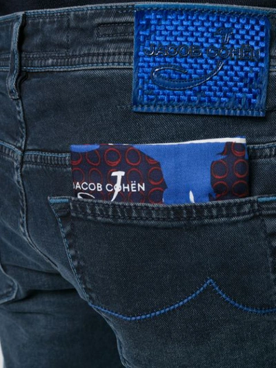 Shop Jacob Cohen High Waist Slim-fit Jeans In Blue