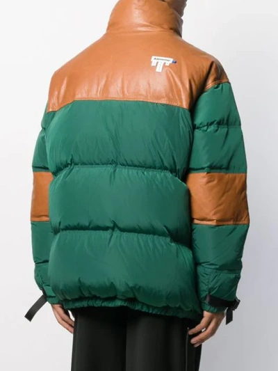 Shop Ader Error Dup Puffer Jacket In Green