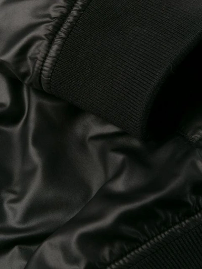 Shop Just Cavalli Quilted Jaguar Jacket In 900 Black