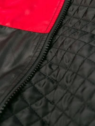 Shop Just Cavalli Quilted Jaguar Jacket In 900 Black