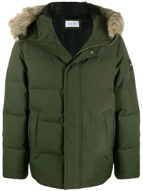 calvin klein jacket green