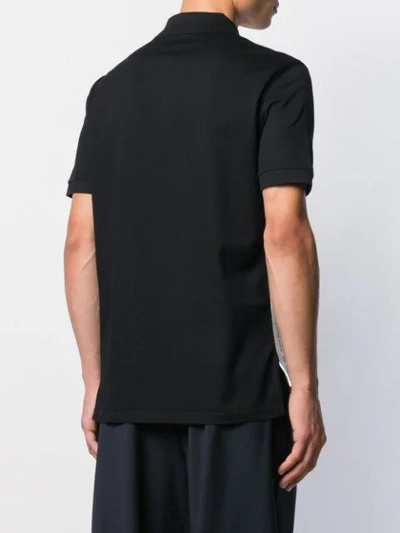 Shop Givenchy Logo Band Slim-fit Polo Shirt - Black