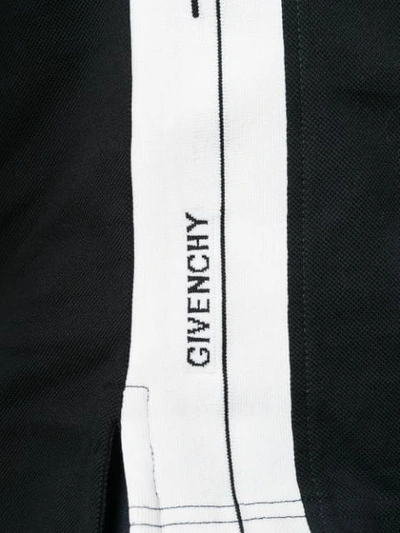 GIVENCHY LOGO BAND SLIM-FIT POLO SHIRT - 黑色