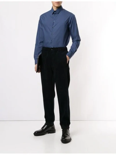Shop Giorgio Armani Trouser In Black