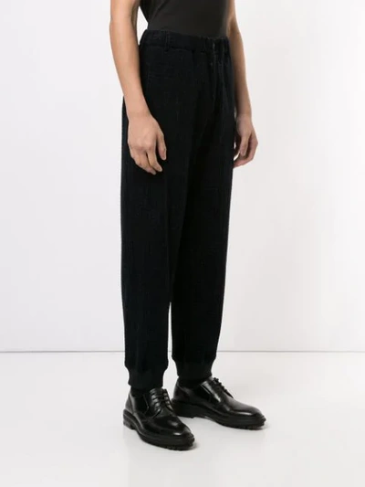 Shop Giorgio Armani Trouser In Black