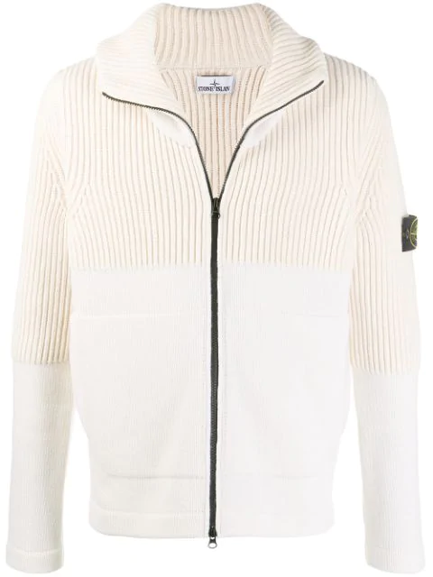knitted zip up hoodie