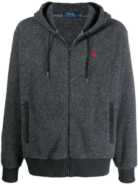 grey polo zip up jacket