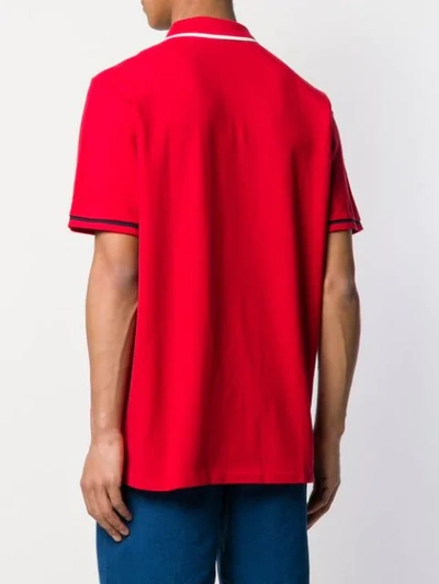 Shop Polo Ralph Lauren Usa Patch Polo Shirt In Red