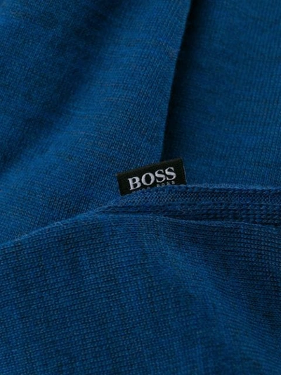 Shop Hugo Boss Crew Neck Jumper In Blue