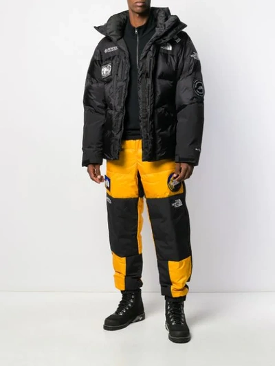 Shop The North Face Logo Contrast Trousers In Yellow